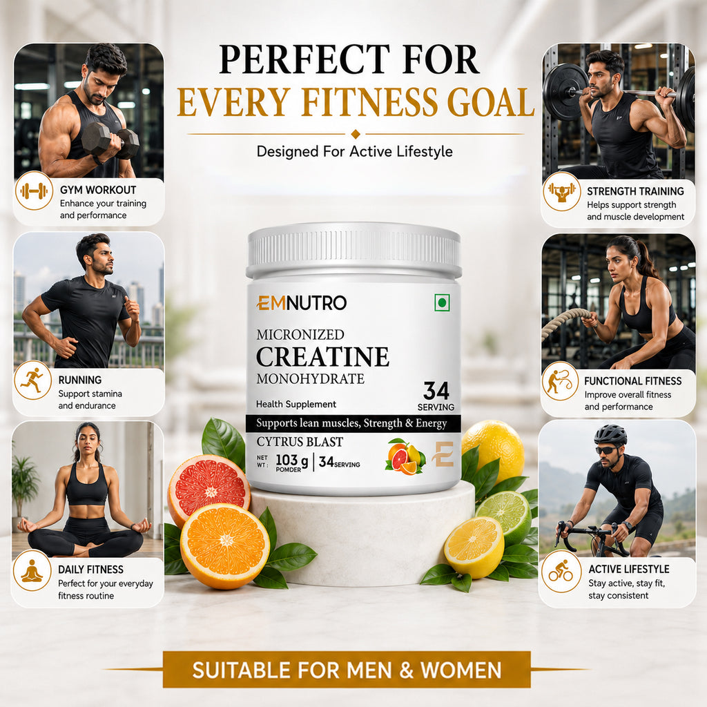 Creatine Monohydrate Micronized Powder, Cytrus Blast, 103 g