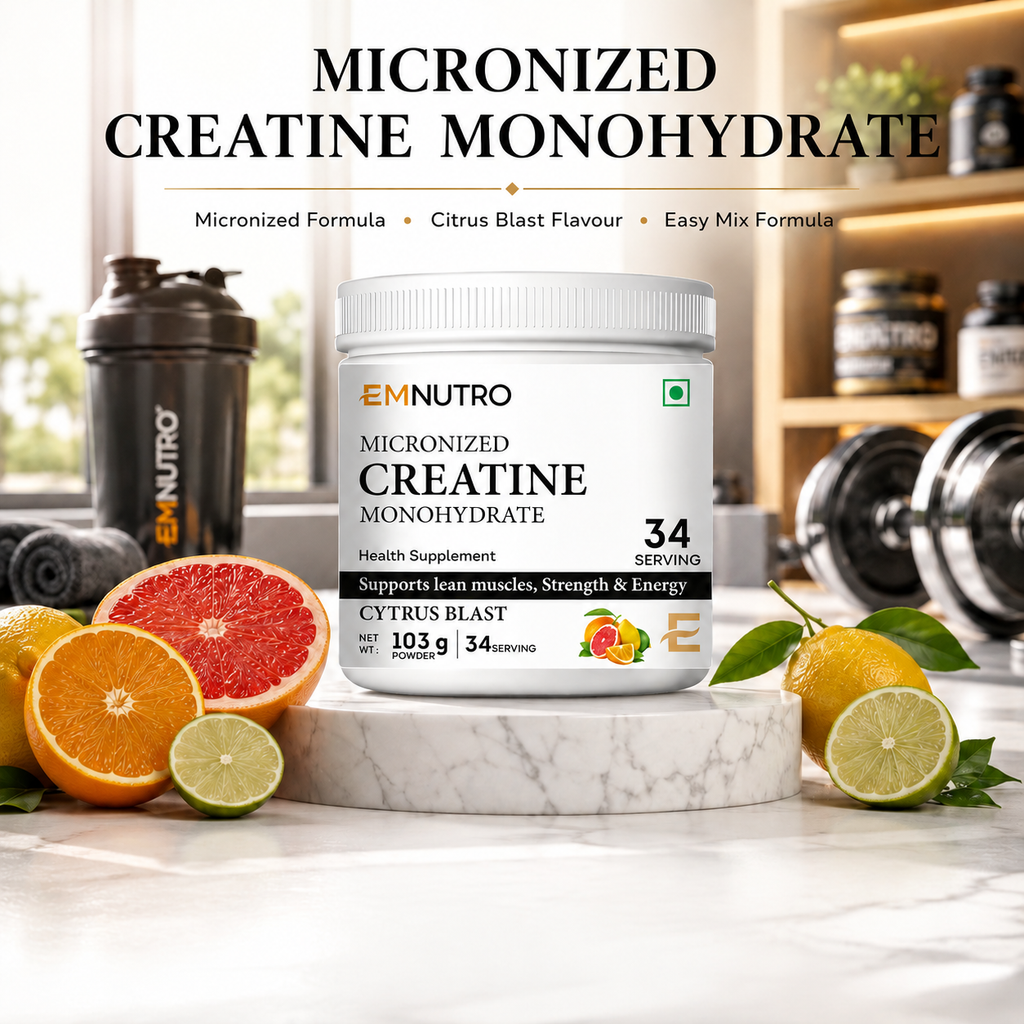 Creatine Monohydrate Micronized Powder, Cytrus Blast, 103 g