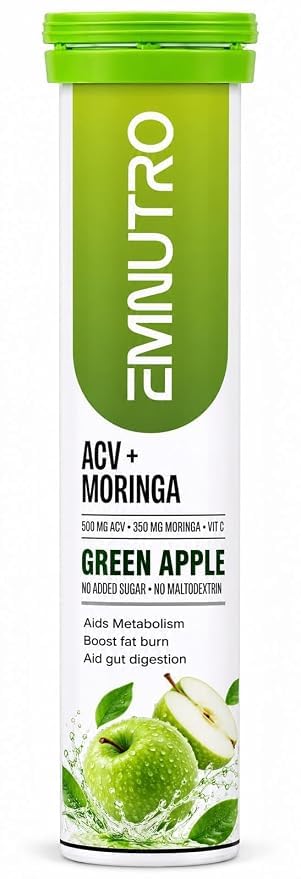 ACV + Moringa Supplement Powder, Green Apple Flavour