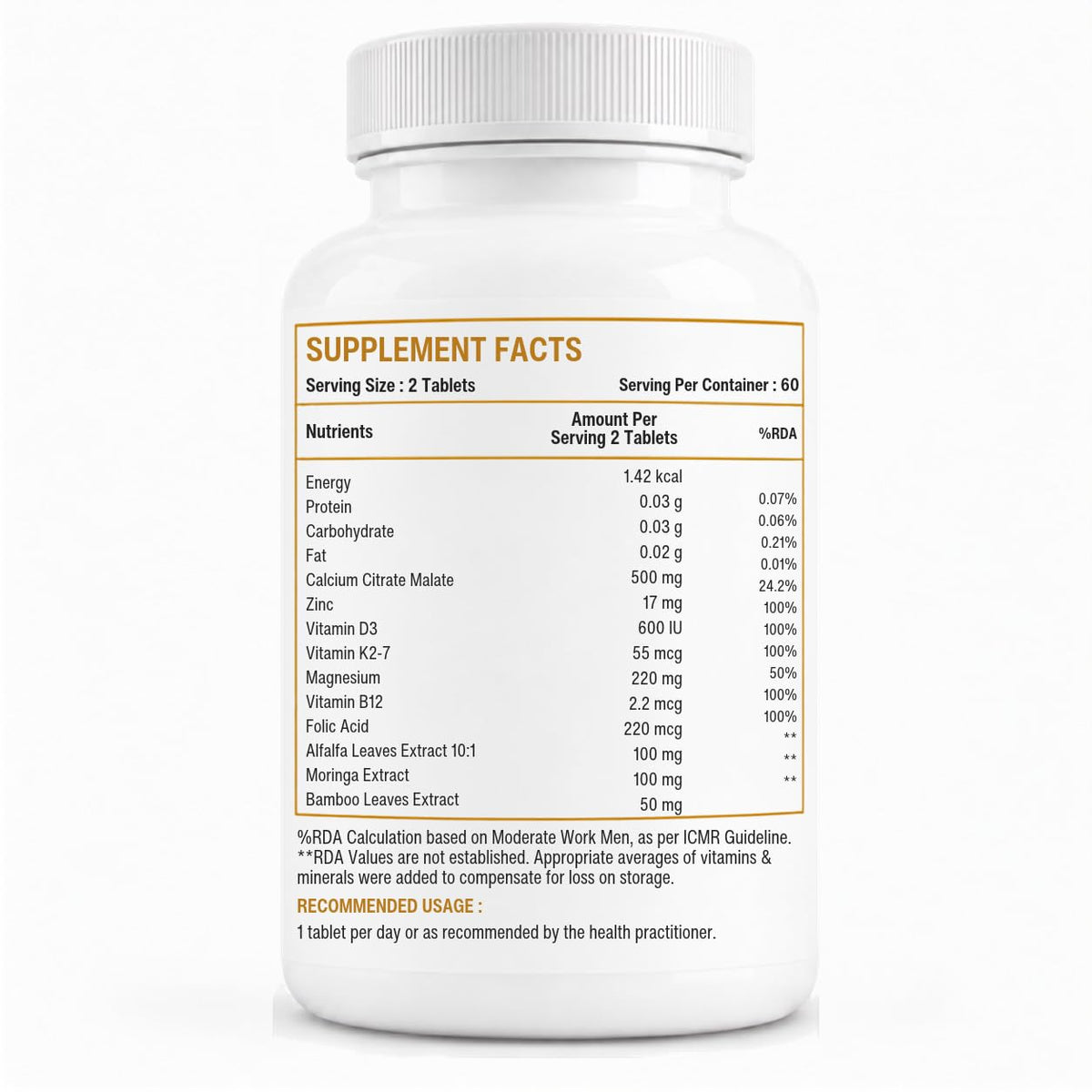 Calcium 2000 mg Per Serving Tablets