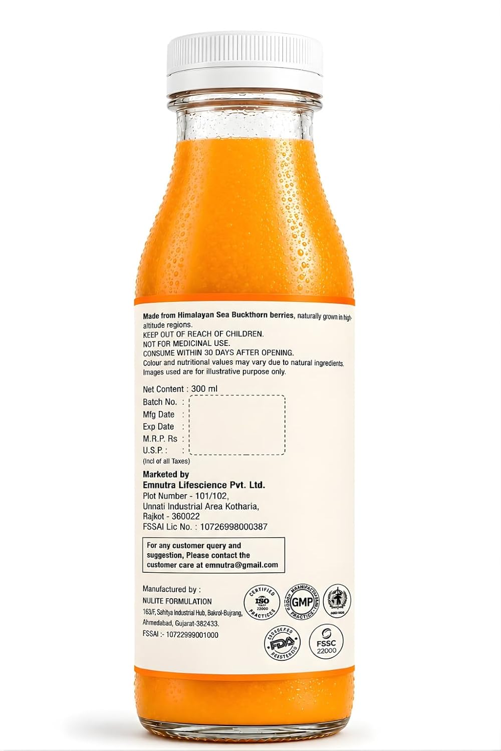 Sea Buckthorn Juice - 300 ML (PACK OF 1)