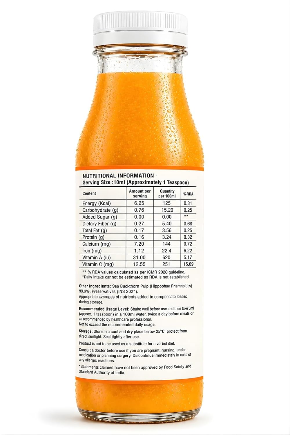 Sea Buckthorn Juice - 300 ML (PACK OF 1)
