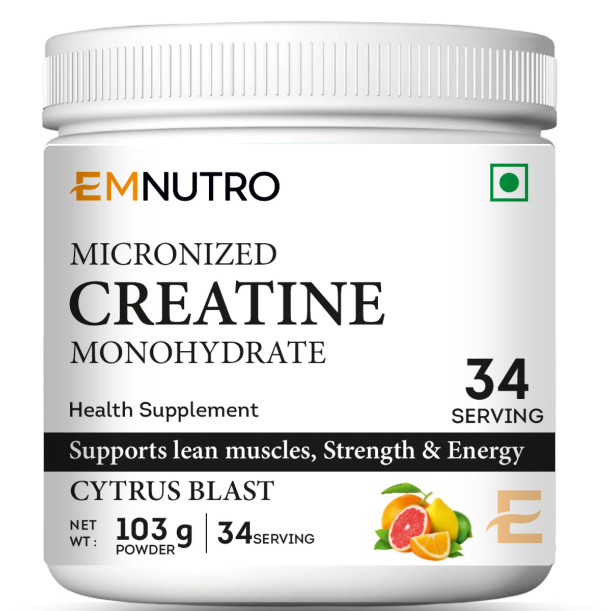 Creatine Monohydrate Micronized Powder, Berry Lime Flavour, 100 g