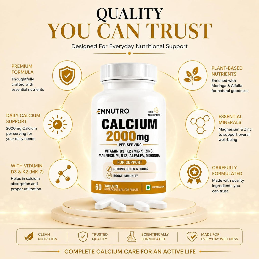 Calcium 2000 mg Per Serving Tablets