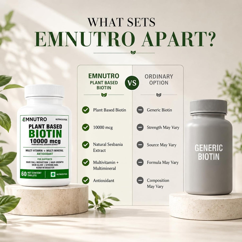 Plant Based Biotin Tablets for Adults