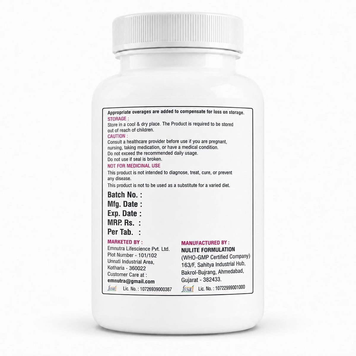 L-Glutathione Tablets for Adults