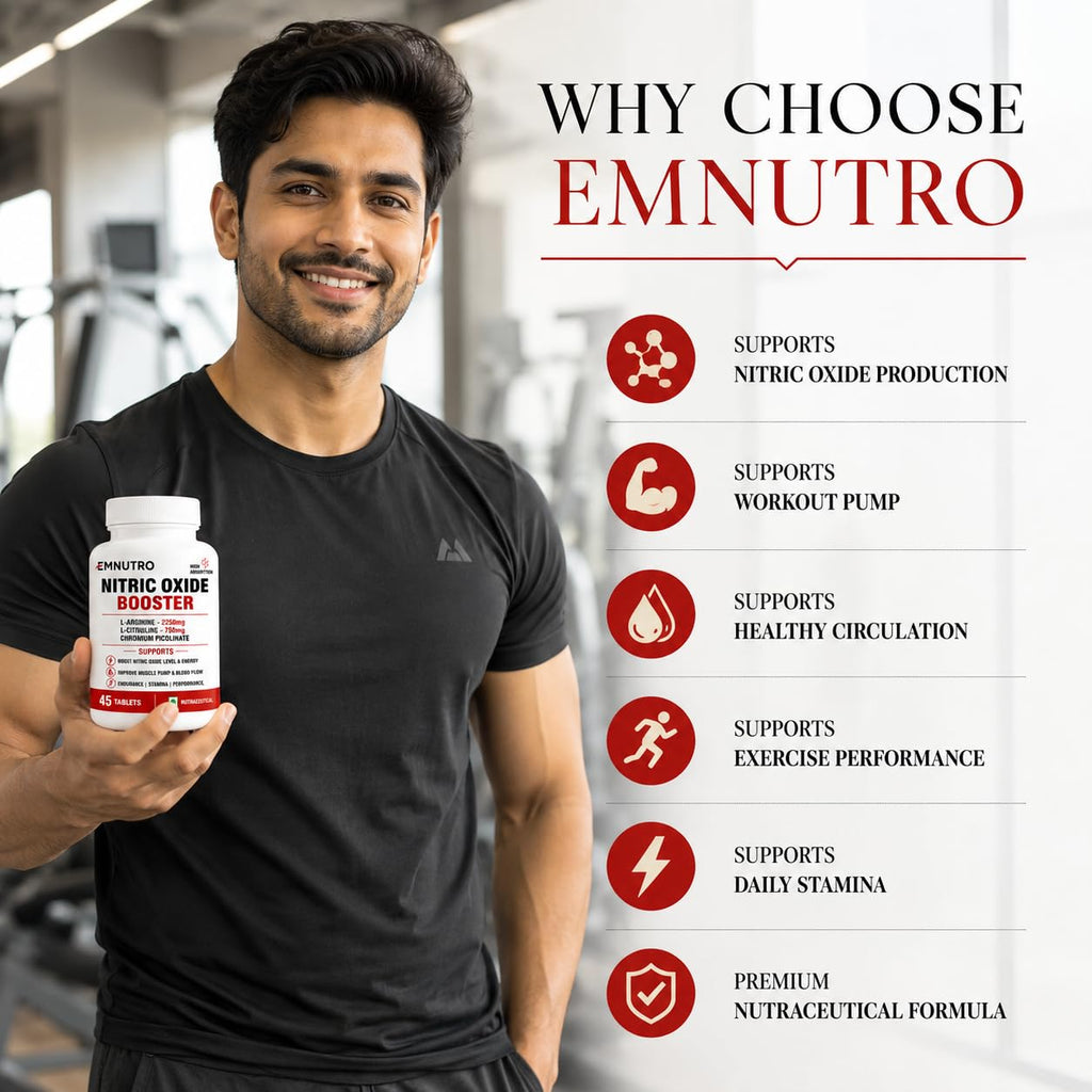 Nitric Oxide Booster Tablets with L-Arginine 2250mg, L-Citrulline 750mg & Chromium Picolinate