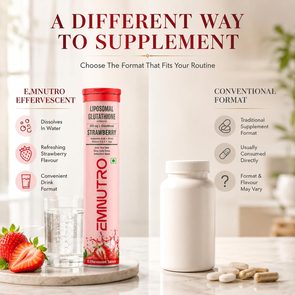L-Glutathione Effervescent Tablets for Adults