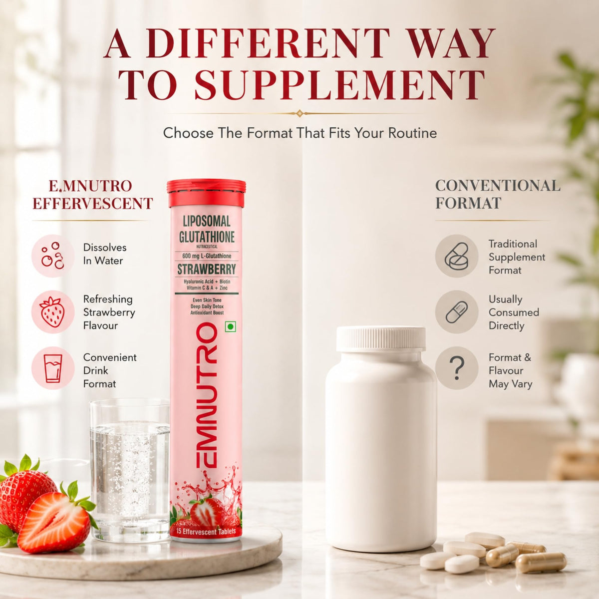 L-Glutathione Effervescent Tablets for Adults