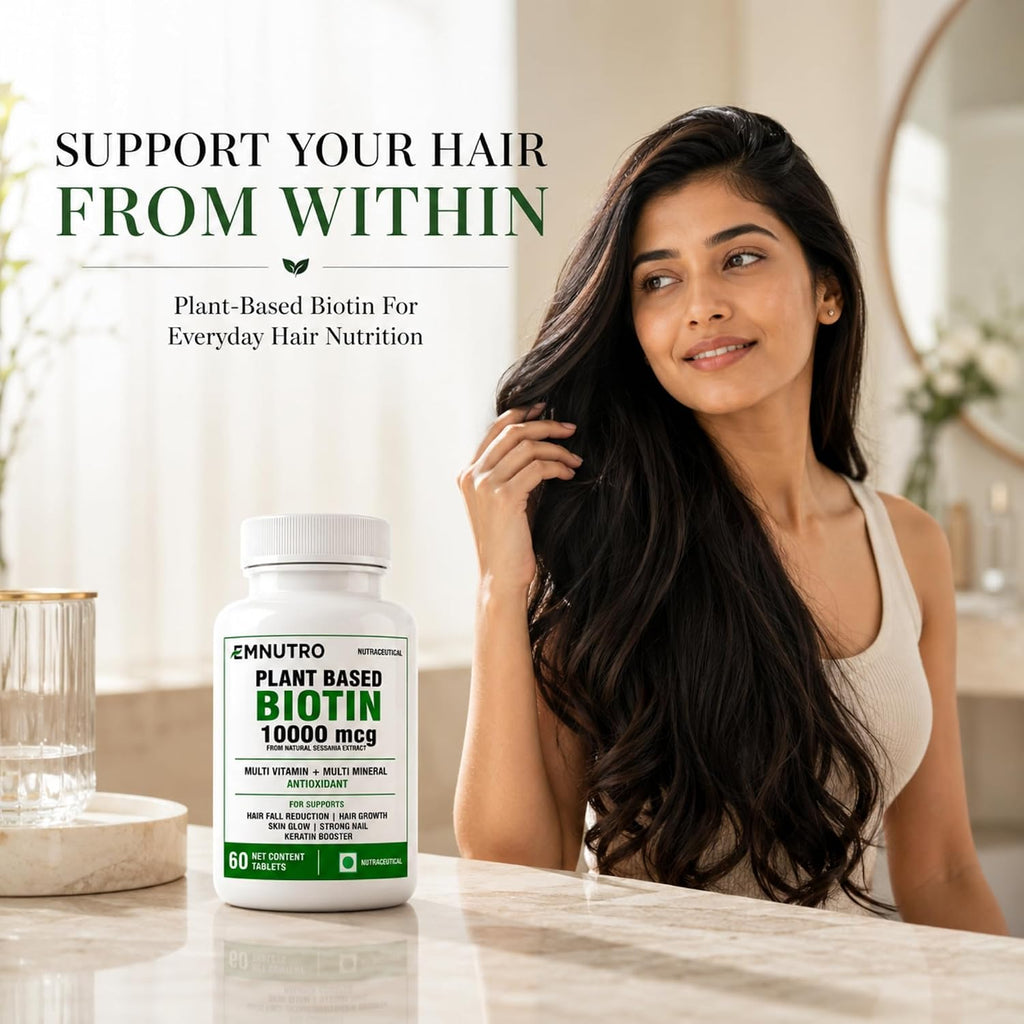 Plant Based Biotin Tablets for Adults