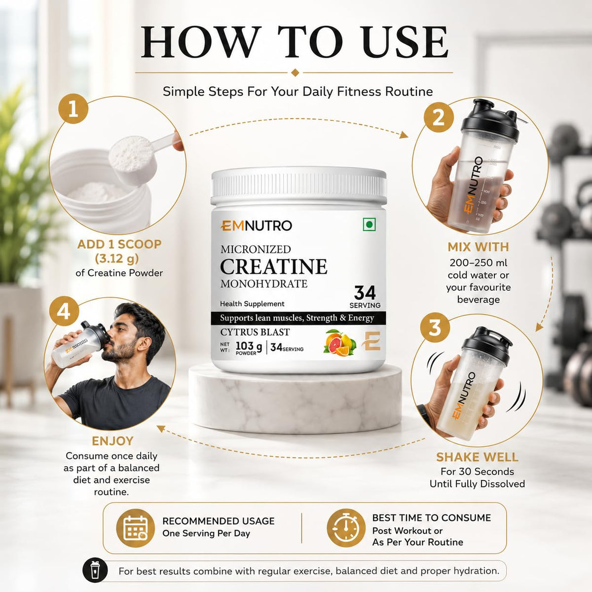 Creatine Monohydrate Micronized Powder, Berry Lime Flavour, 100 g