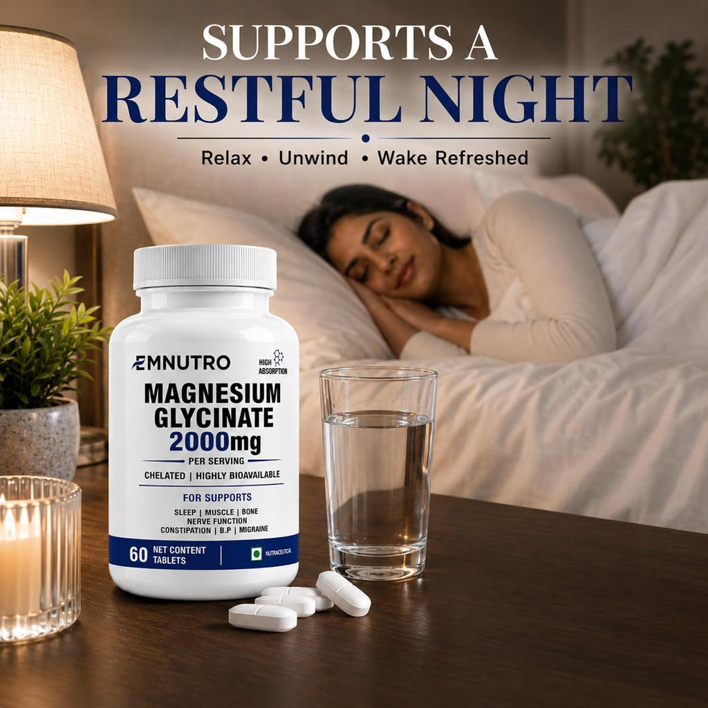 Magnesium Glycinate 2000mg Per Serving Tablets