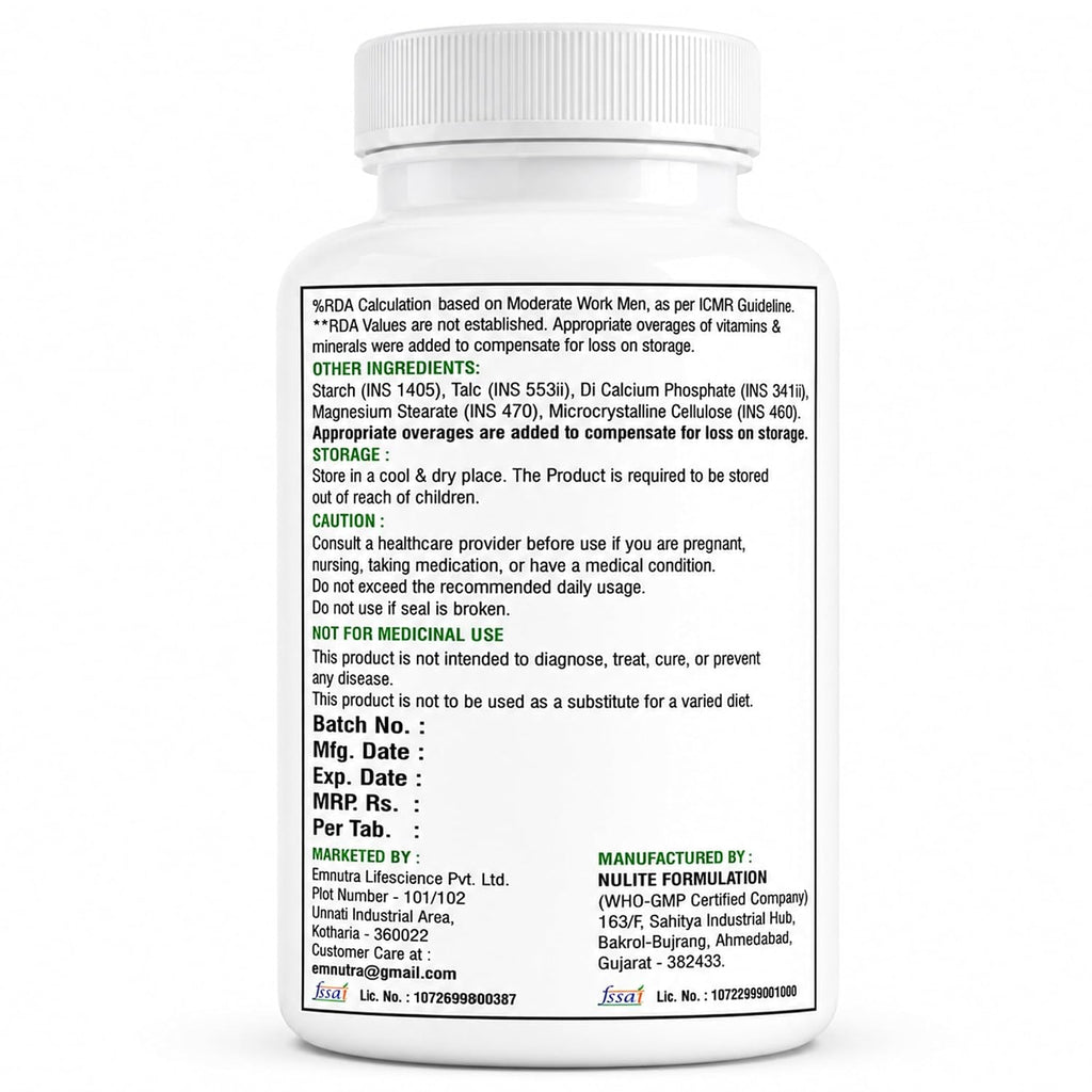 Plant Based Biotin Tablets for Adults