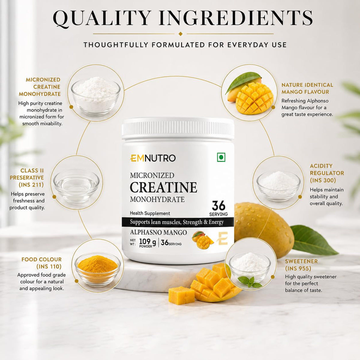 Creatine Monohydrate Micronized Powder, Berry Lime Flavour, 100 g