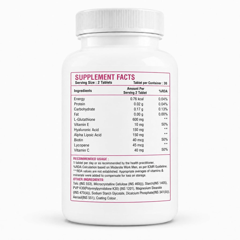 L-Glutathione Tablets for Adults