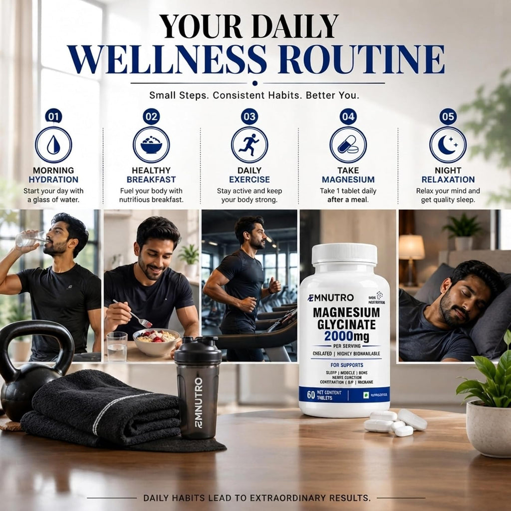 Magnesium Glycinate 2000mg Per Serving Tablets