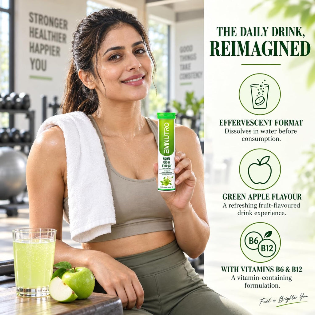 ACV + Moringa Supplement Powder, Green Apple Flavour