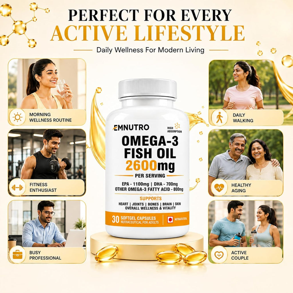 Omega 3 Fish Oil 2600mg Softgel Capsules