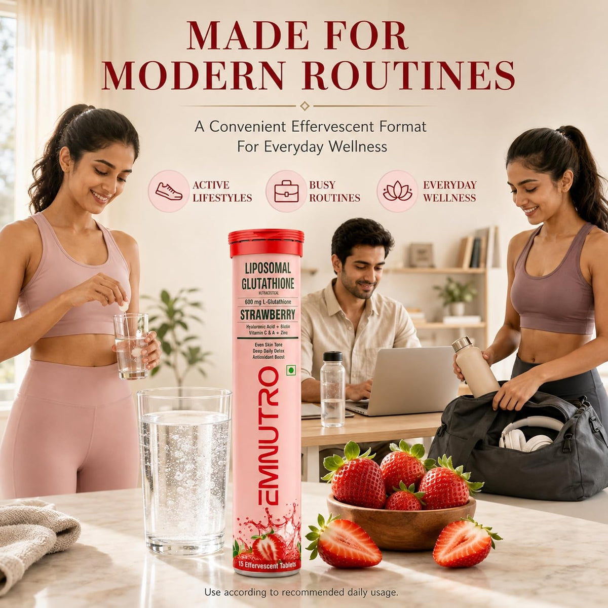 L-Glutathione Effervescent Tablets for Adults