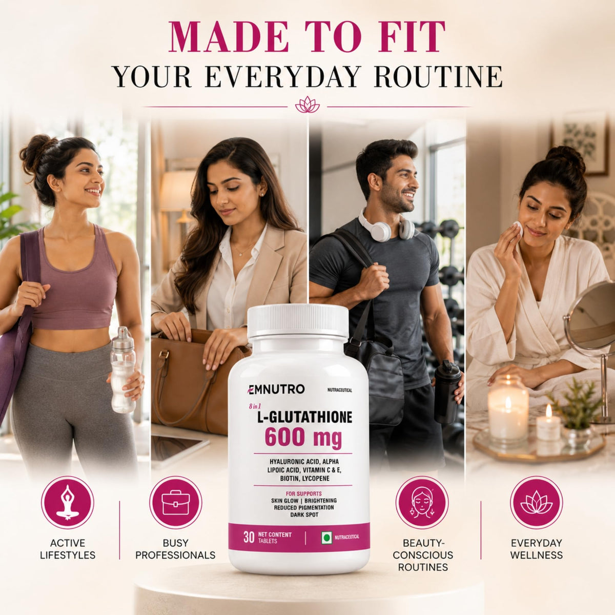 L-Glutathione Tablets for Adults