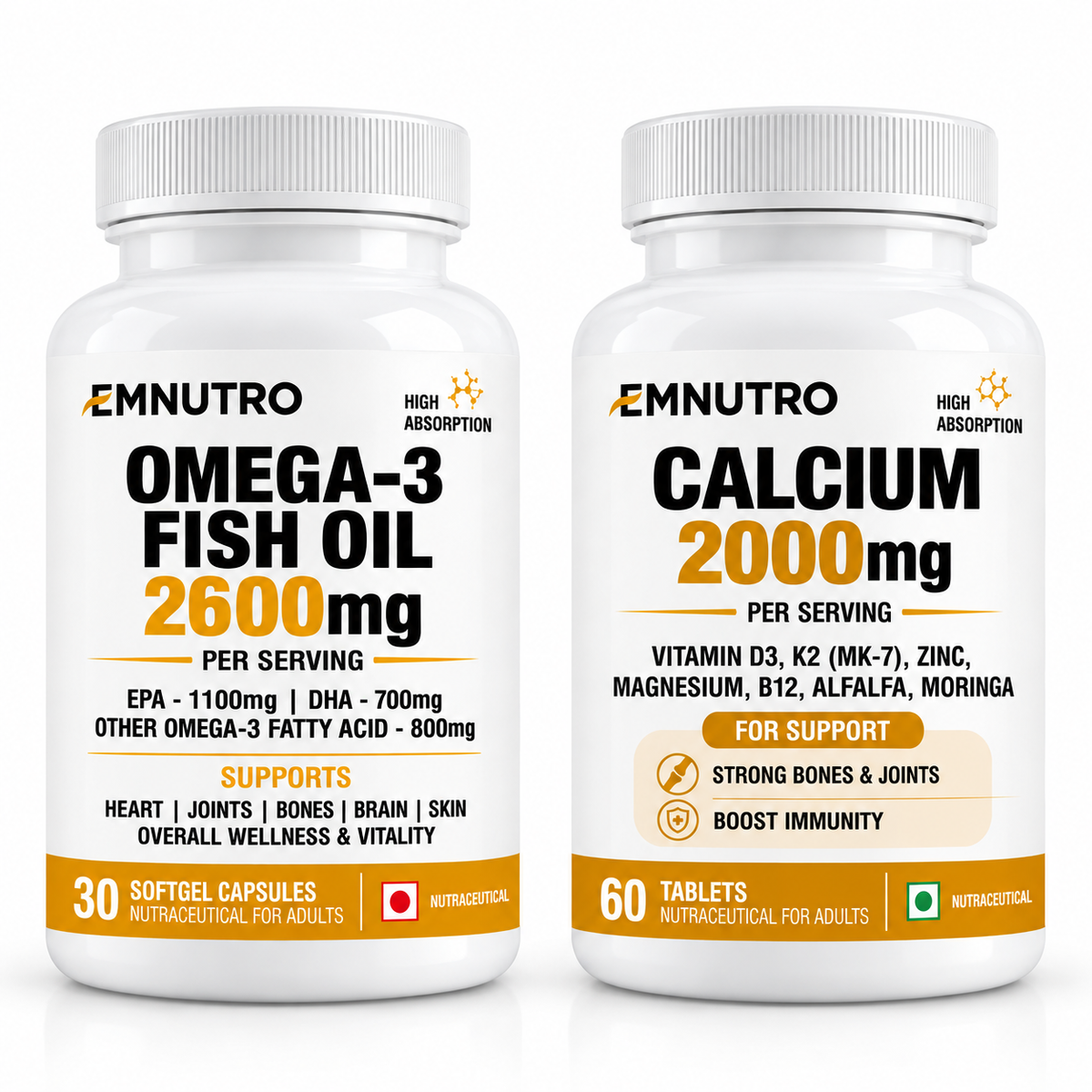 Omega-3 + Calcium Combo