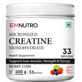 Creatine Monohydrate Micronized Powder, Berry Lime , Flavour, 100 g
