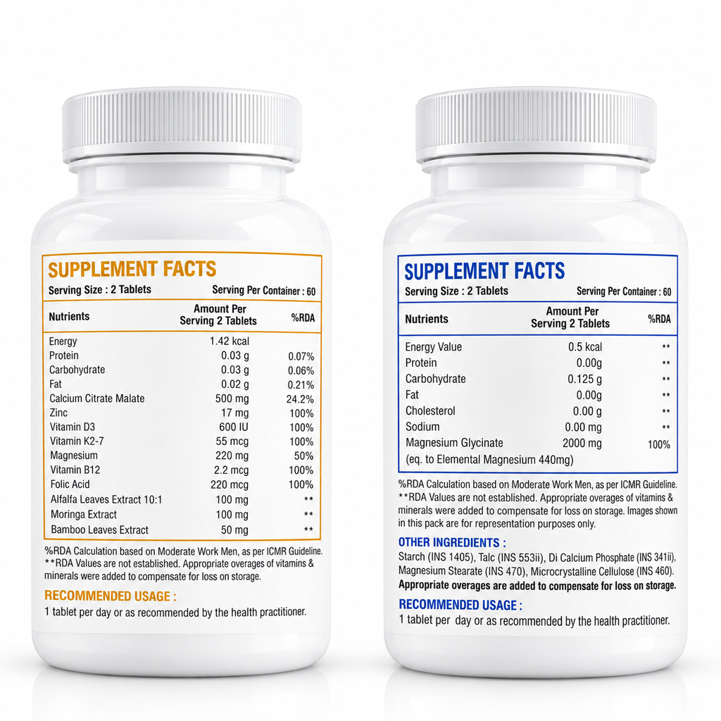 Calcium + Magnesium Daily Wellness Combo