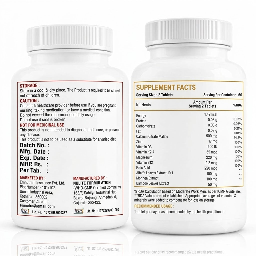 Nitric Oxide Booster + Calcium Combo